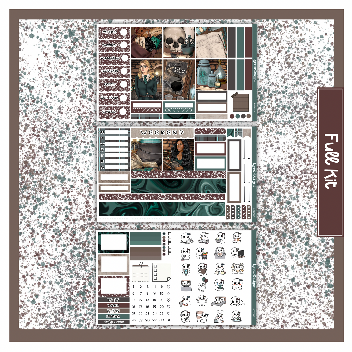Printable - Potions Hobonichi Cousin Weekly Kit