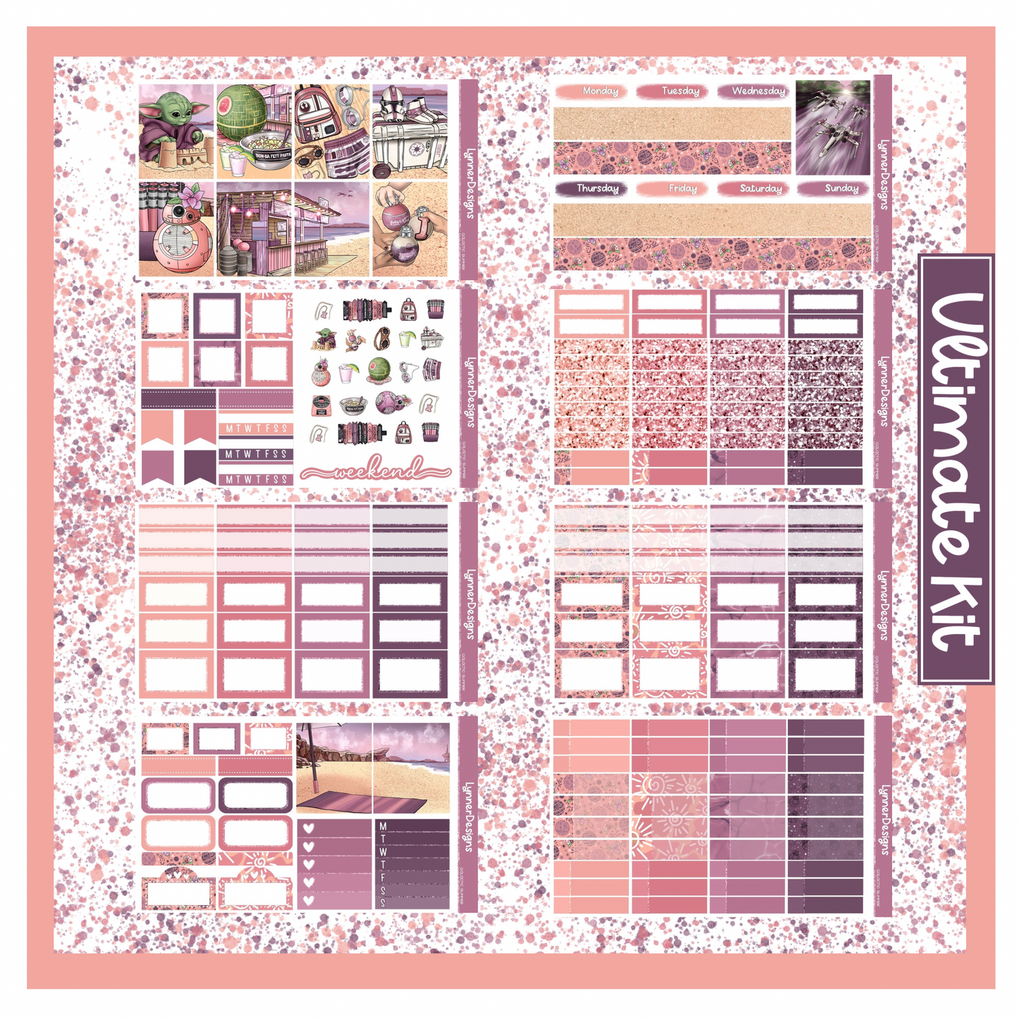 Galactic Summer - Vertical Weekly Kit