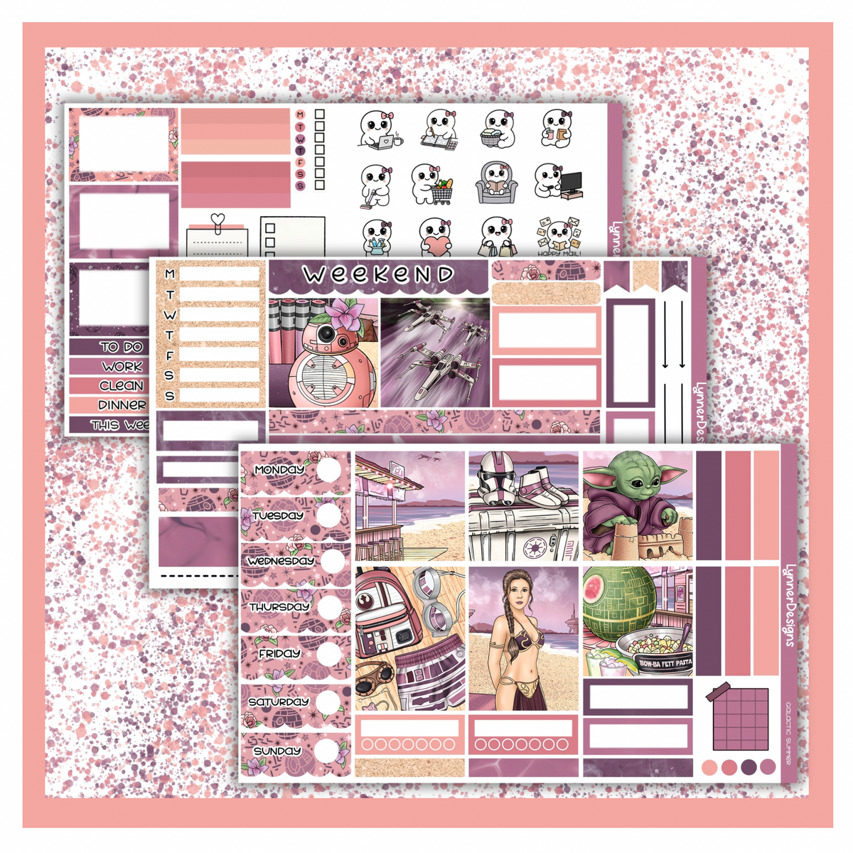 Galactic Summer - Hobonichi Cousin Weekly Kit