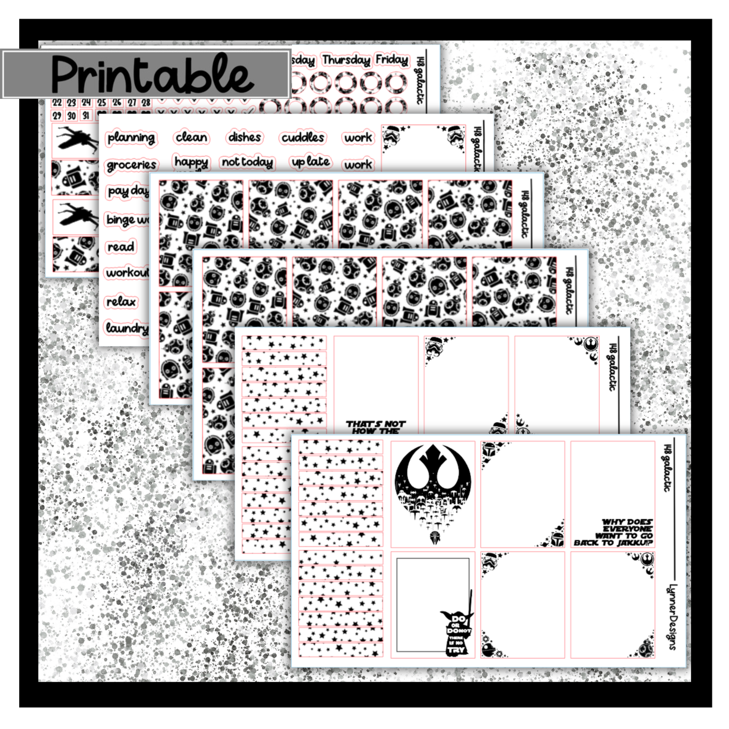Printable - 148 Galactic Foil Pack