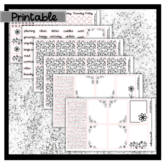 Printable - 149 Spring Flowers Foil Pack