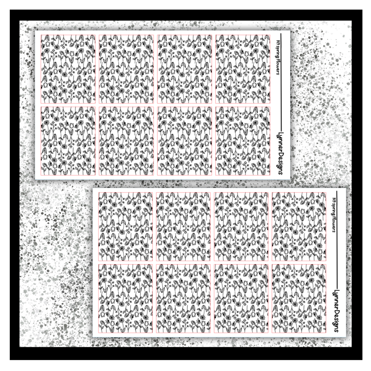 Printable - 149 Spring Flowers Foil Pack