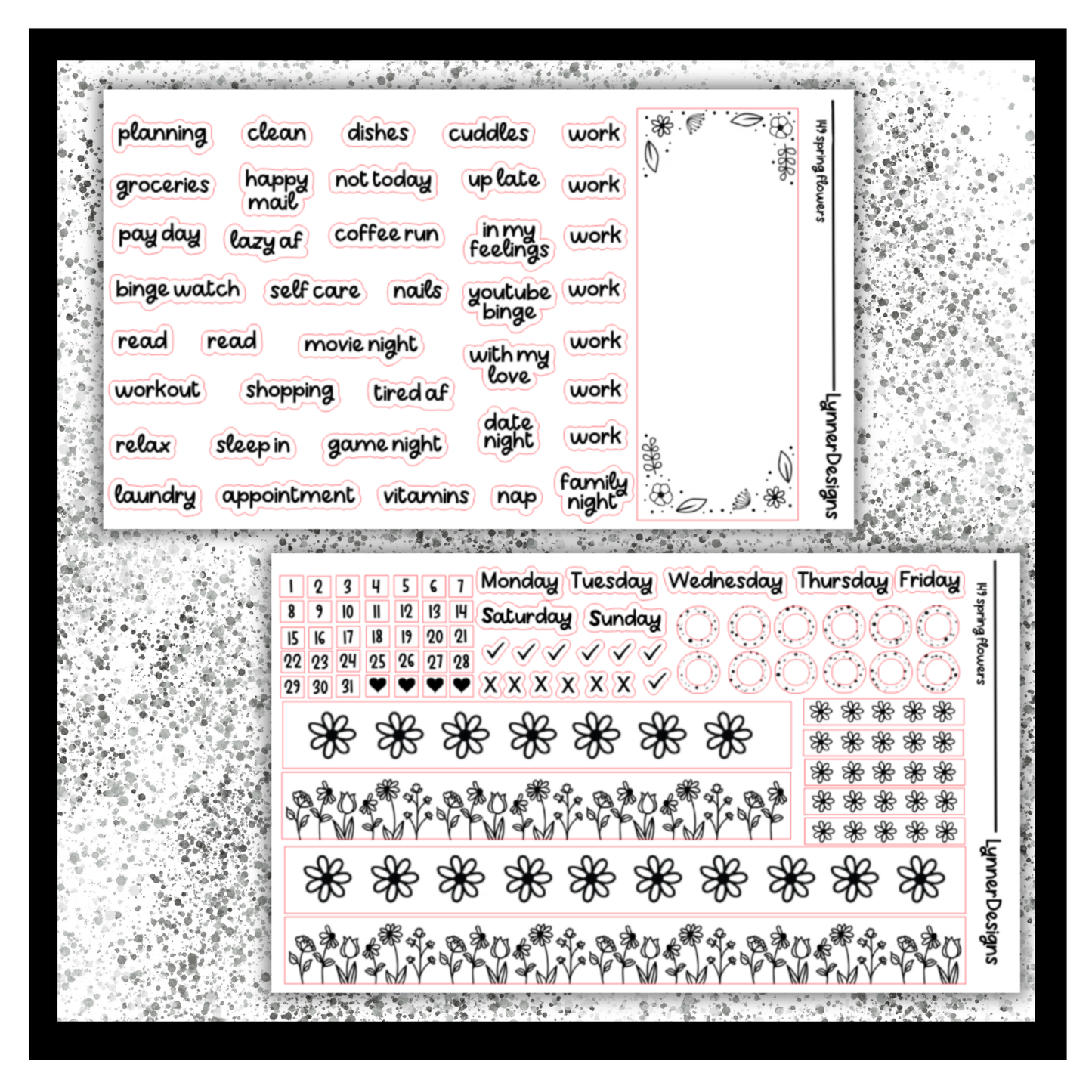 Printable - 149 Spring Flowers Foil Pack
