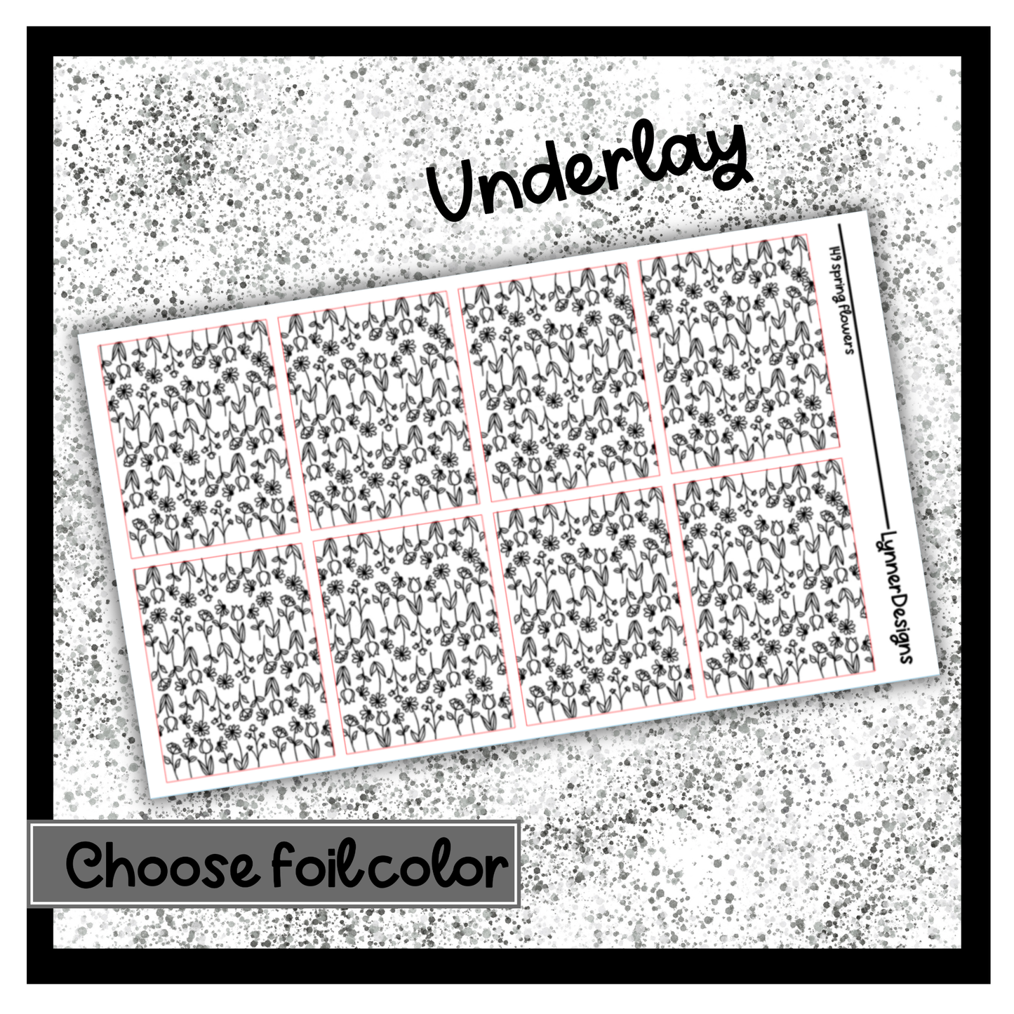 149 Spring Flowers - Underlays