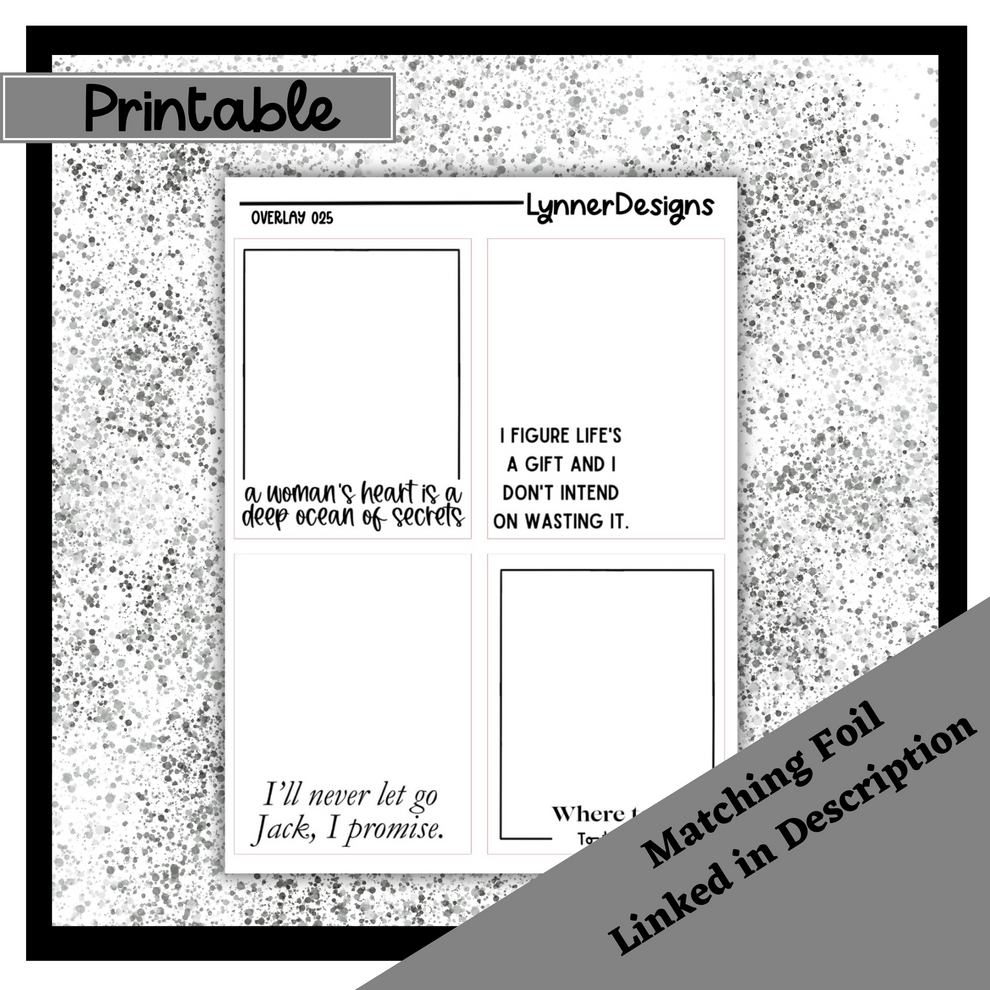 Printable - Rose Weekly Kit – LynnerDesigns