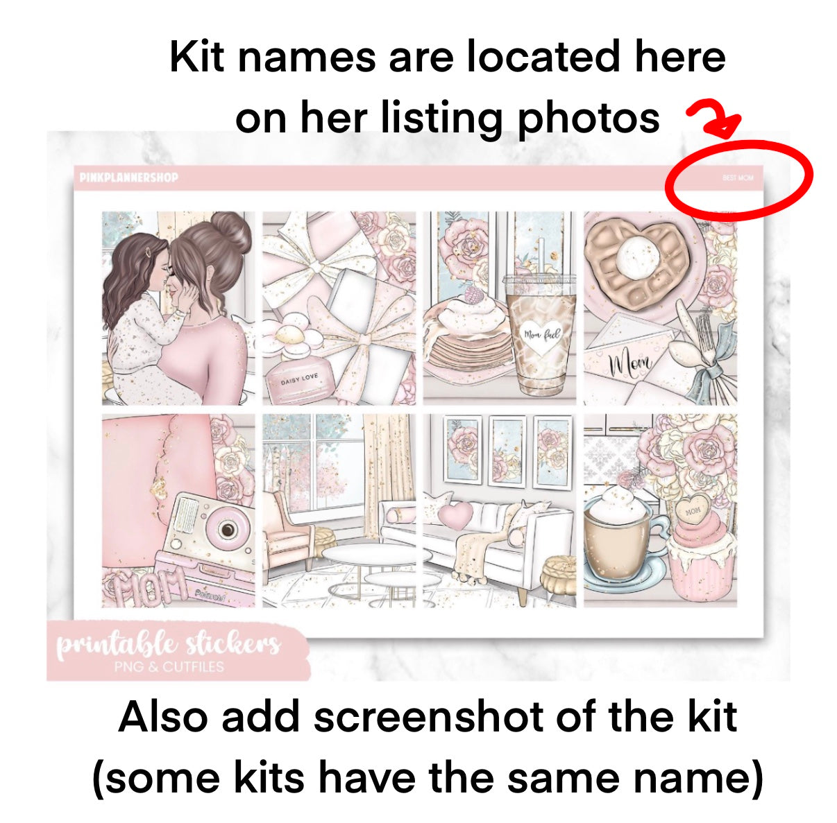 Pink Planner Shop - Weekly Kit - Print & Cut For You