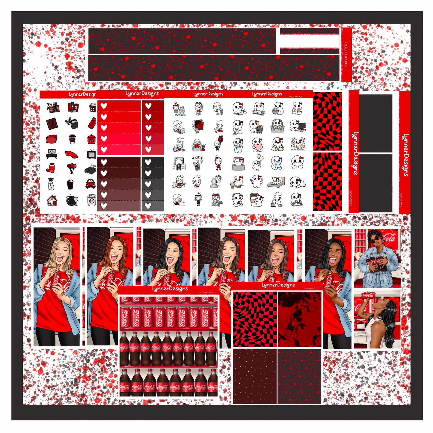 Printable - Cola Addict - Vertical Weekly Kit