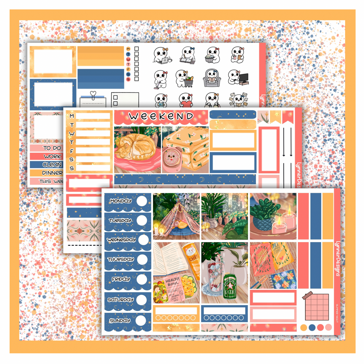 Summer Night - Hobonichi Cousin Weekly Kit