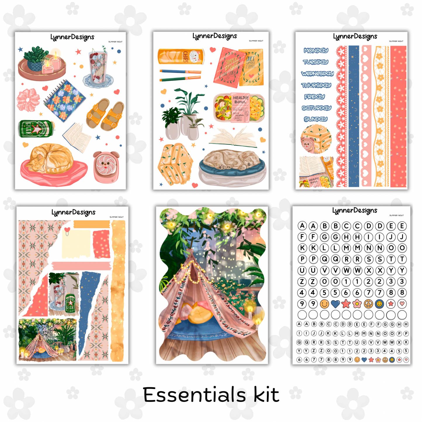 Journaling Kit / Junk Journal - Summer Night