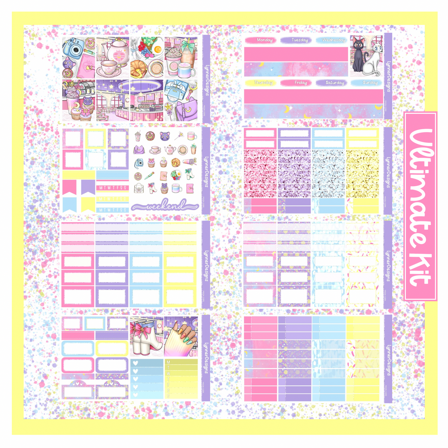 Moon Cafe - Vertical Weekly Kit