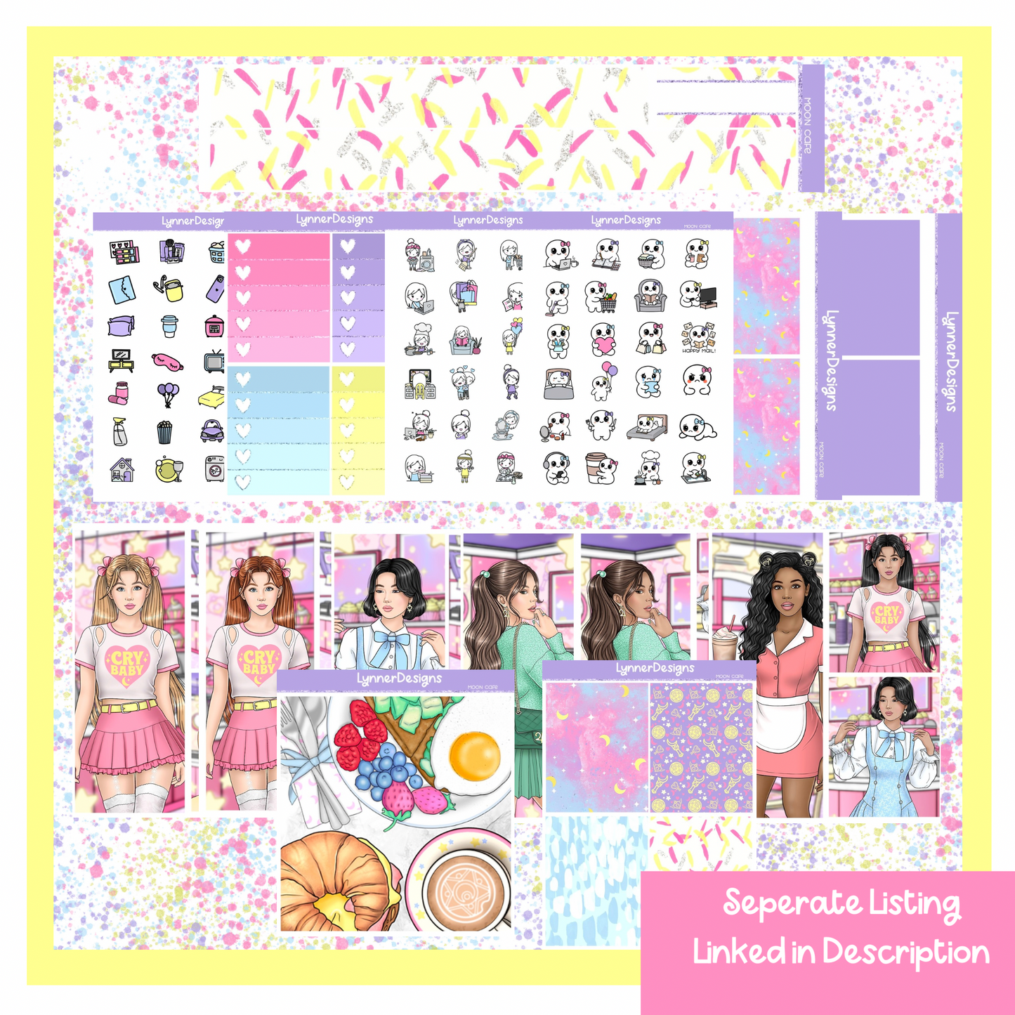 Moon Cafe - Vertical Weekly Kit