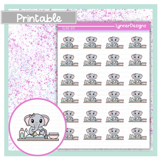 Printable - Elsie 011 - Dishes