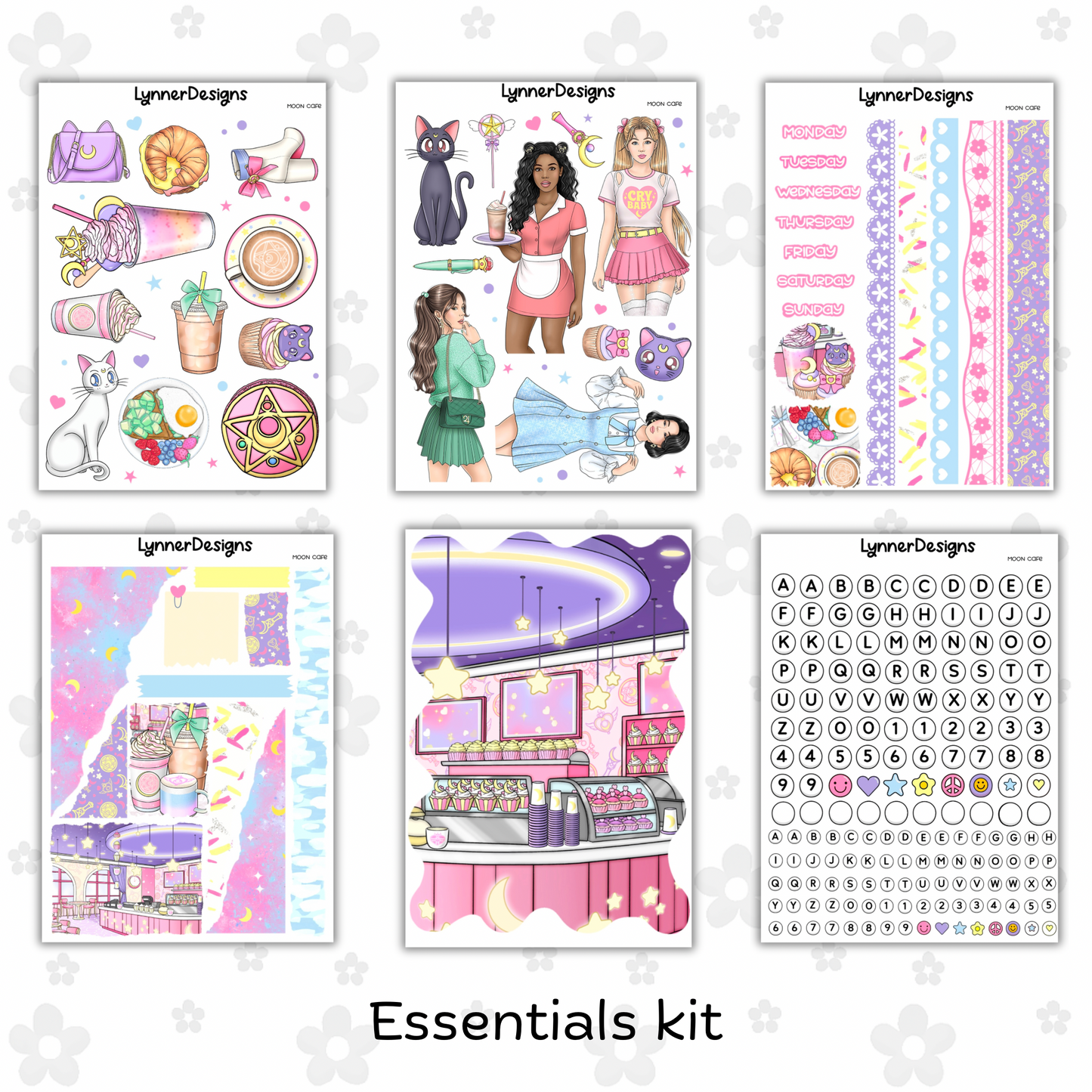 Journaling Kit / Junk Journal - Moon Cafe