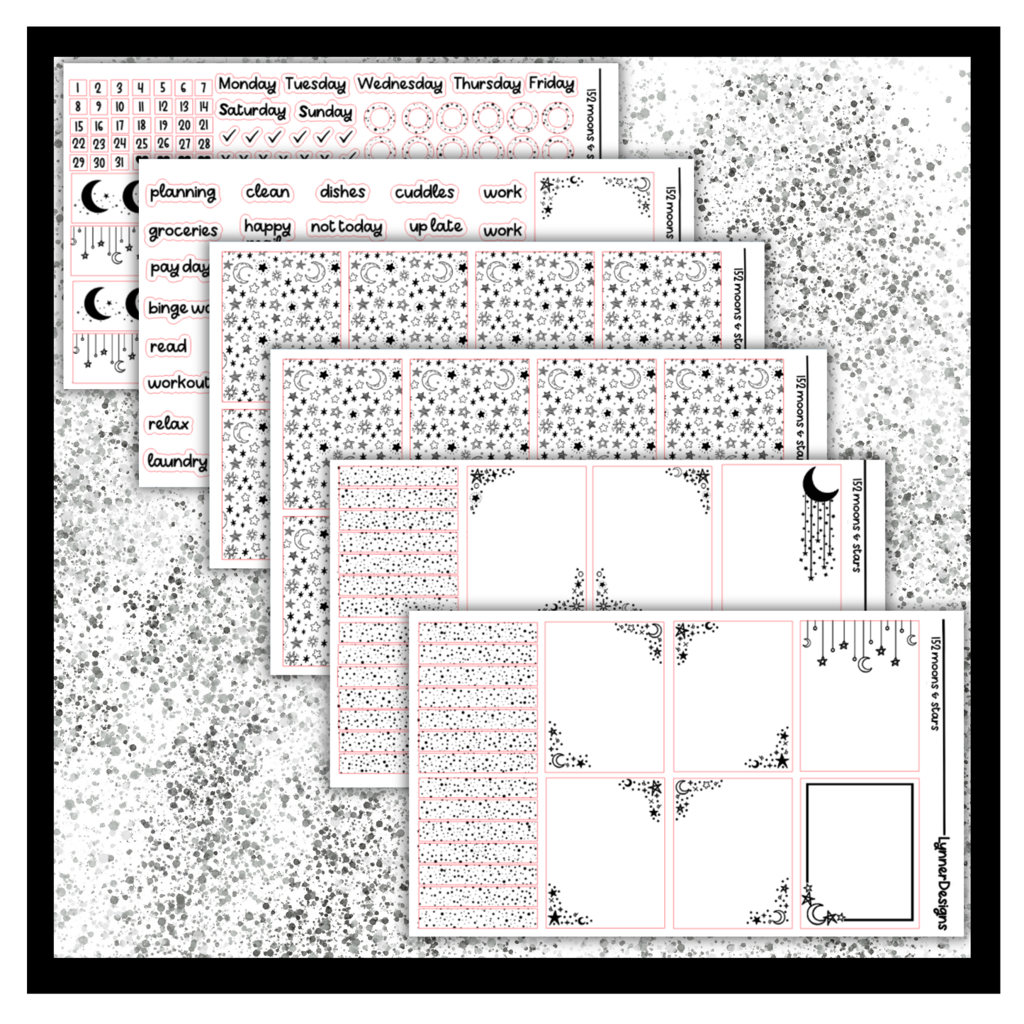 152 Moons & Stars - Foil Pack