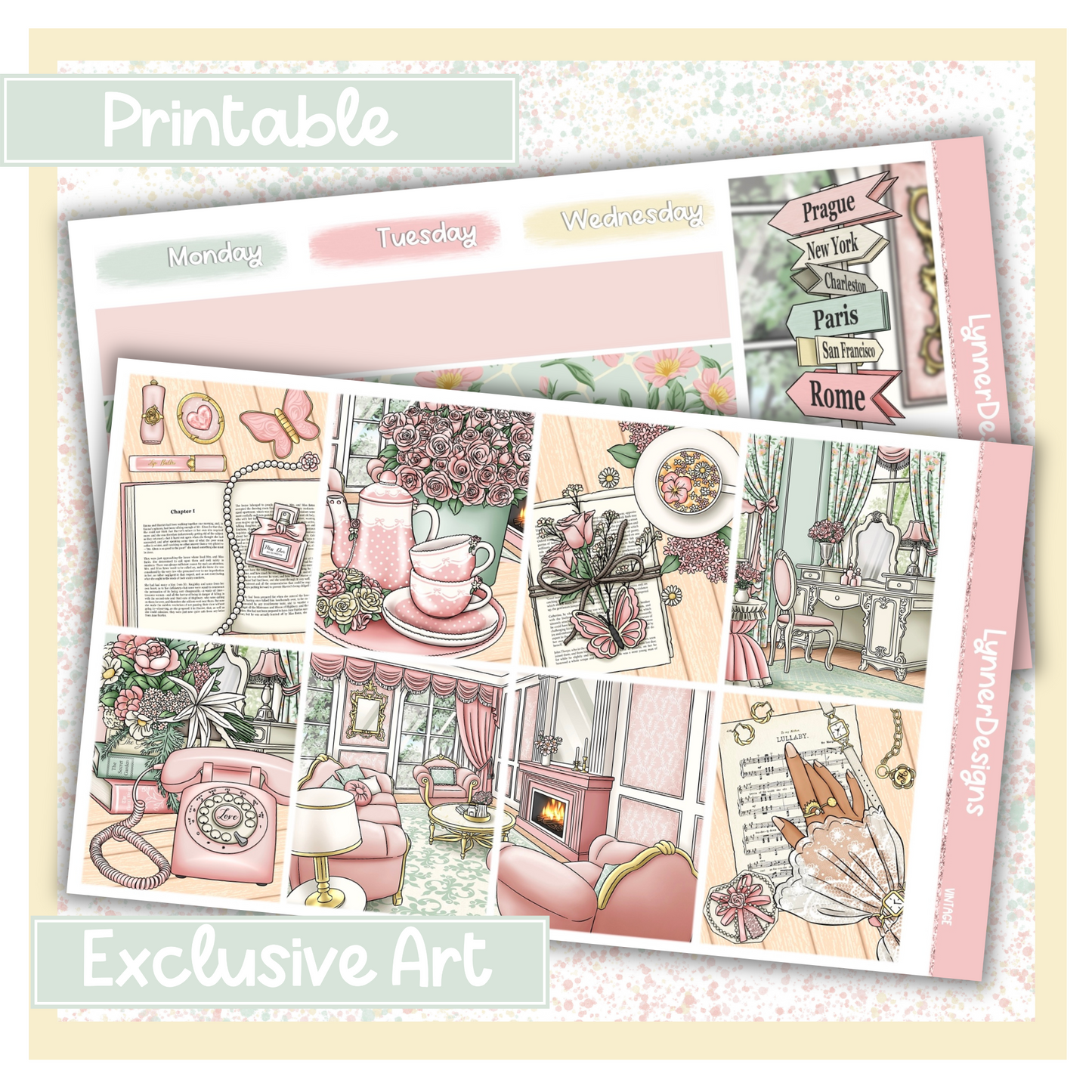 Printable - Vintage Weekly Kit