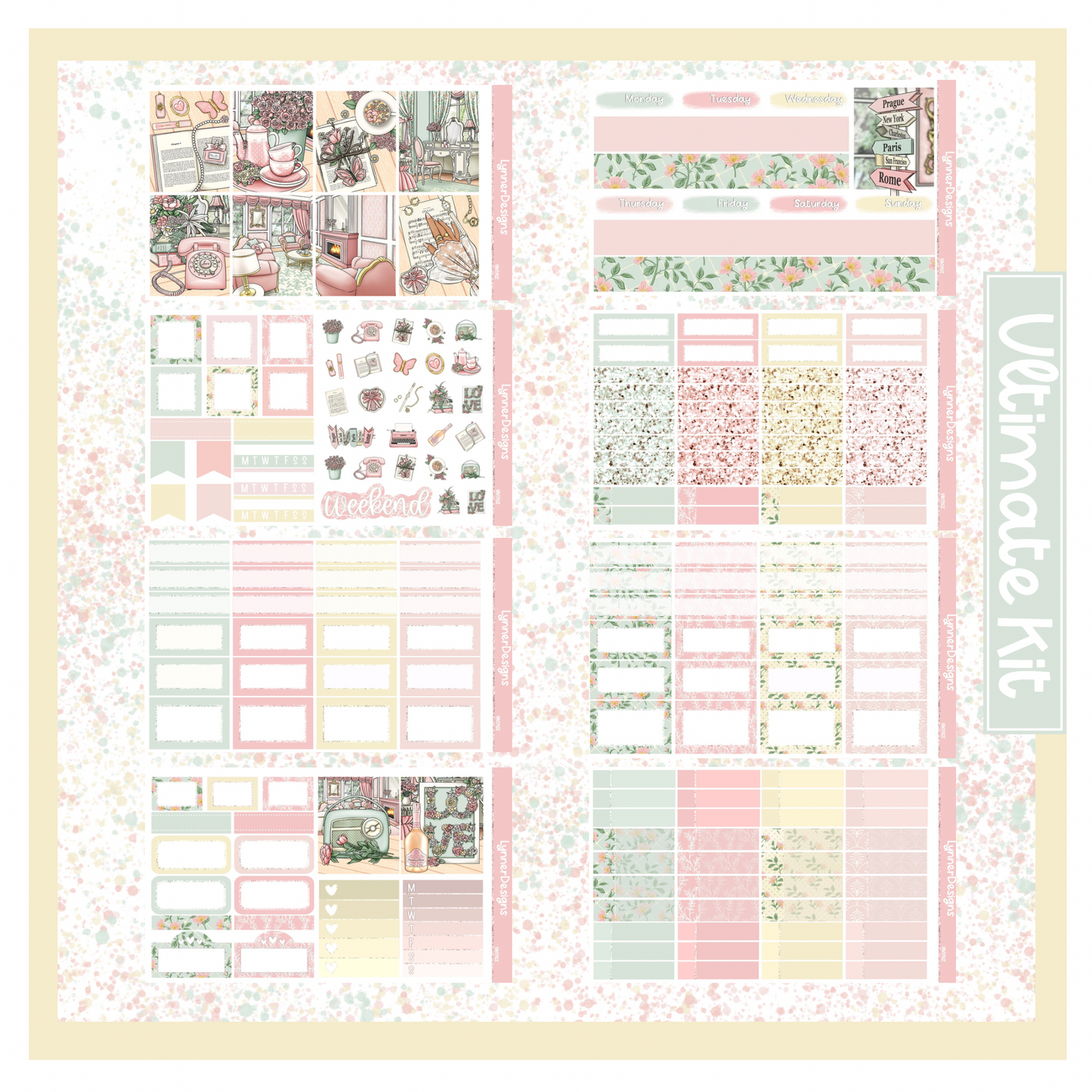 Printable - Vintage Weekly Kit