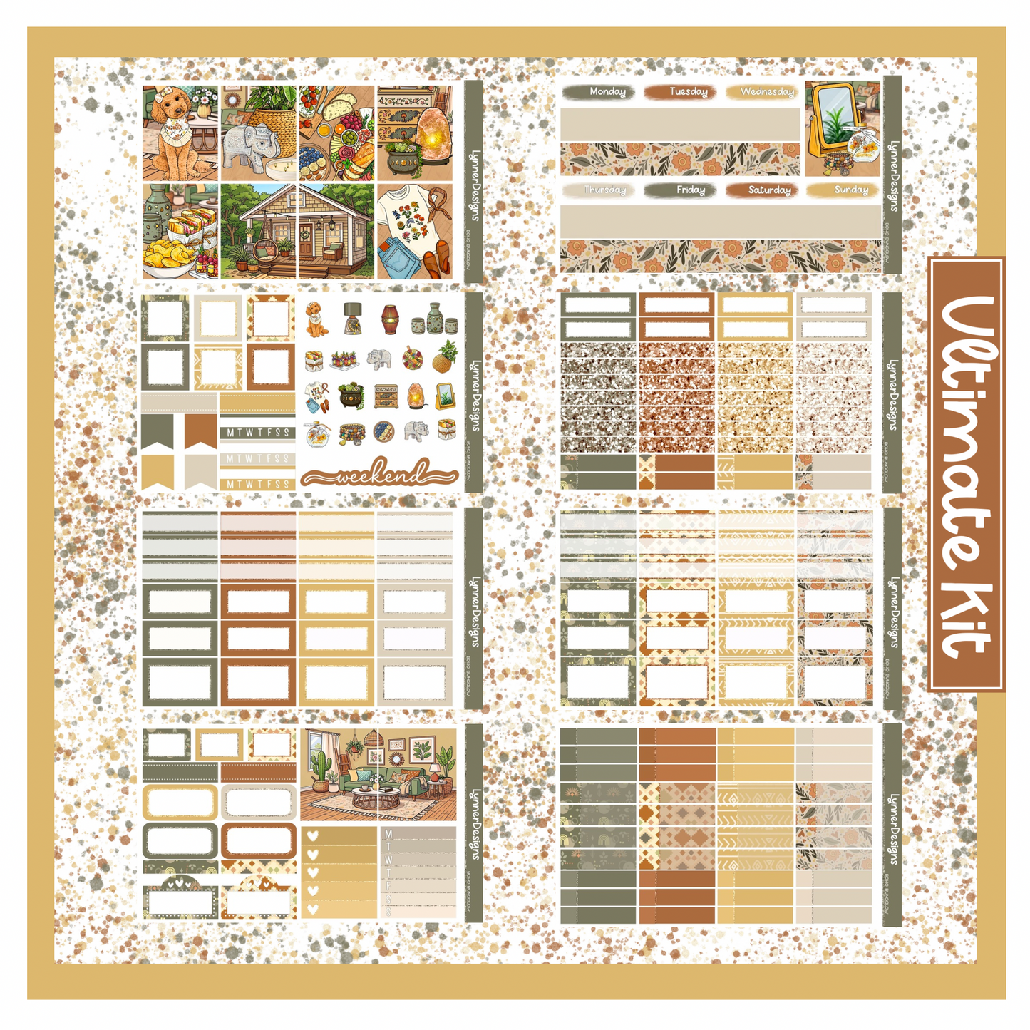 Boho Bungalow - Vertical Weekly Kit