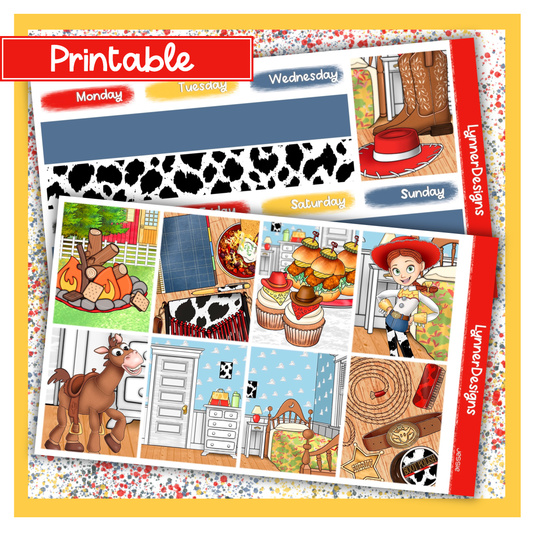 Printable - Jessie - Vertical Weekly Kit