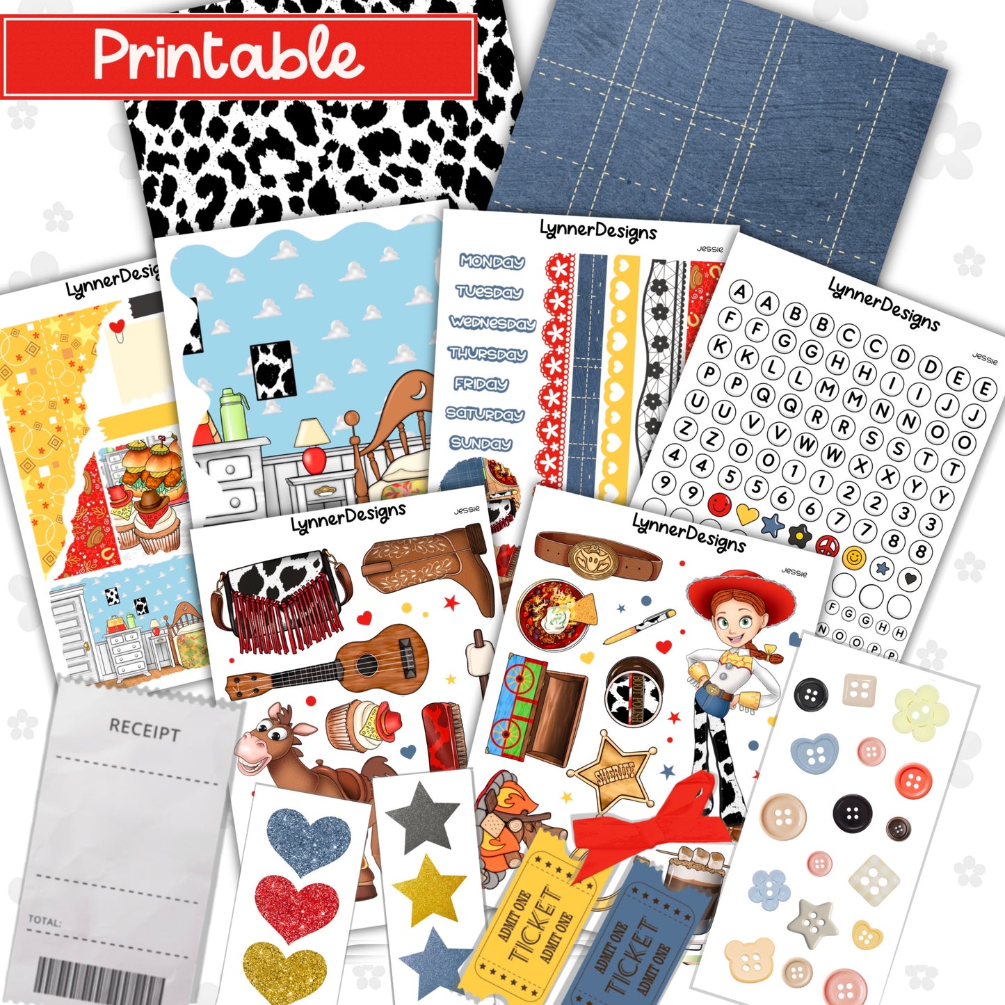 Printable - Jessie Journaling / Junk Journal Kit
