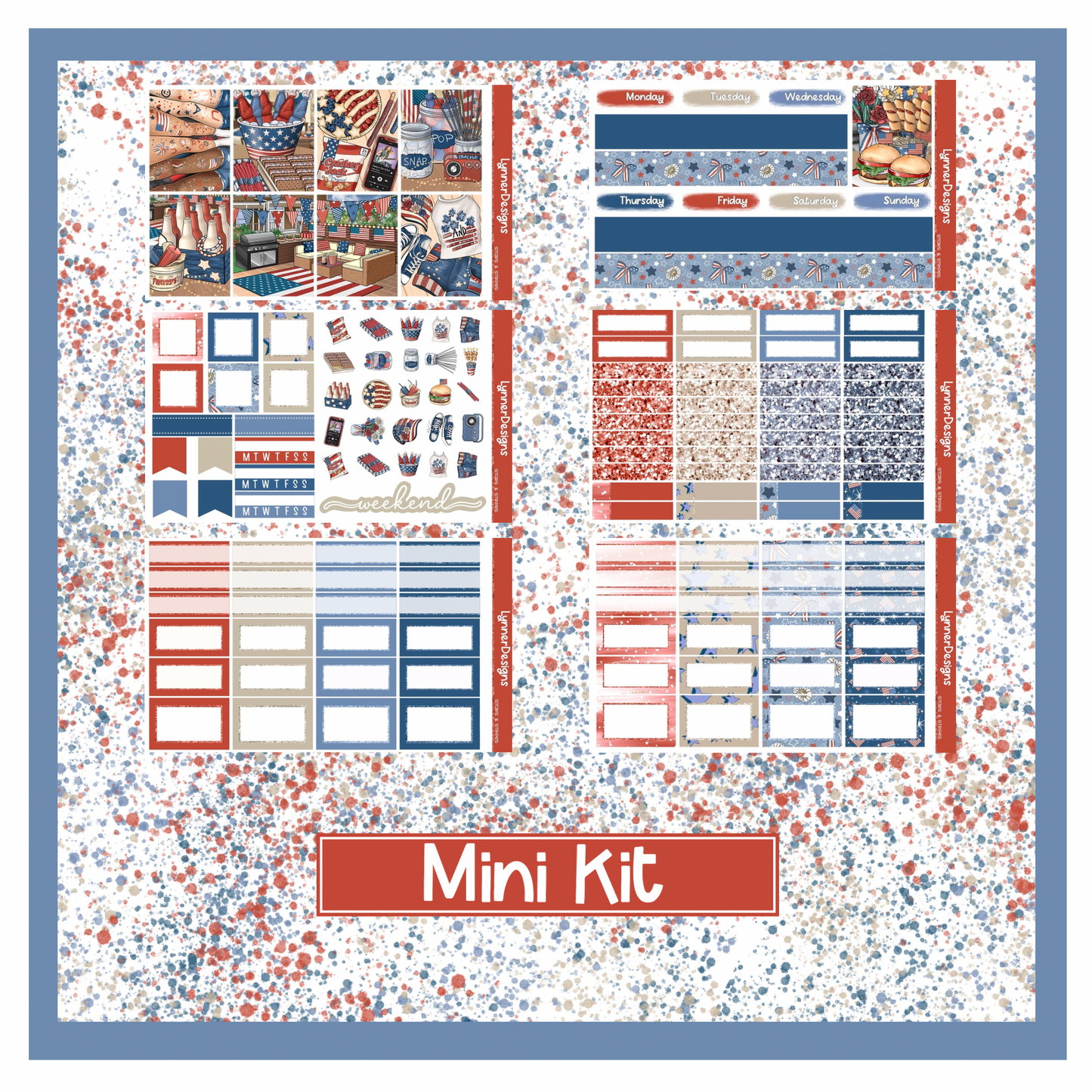 Stars & Stripes - Vertical Weekly Kit