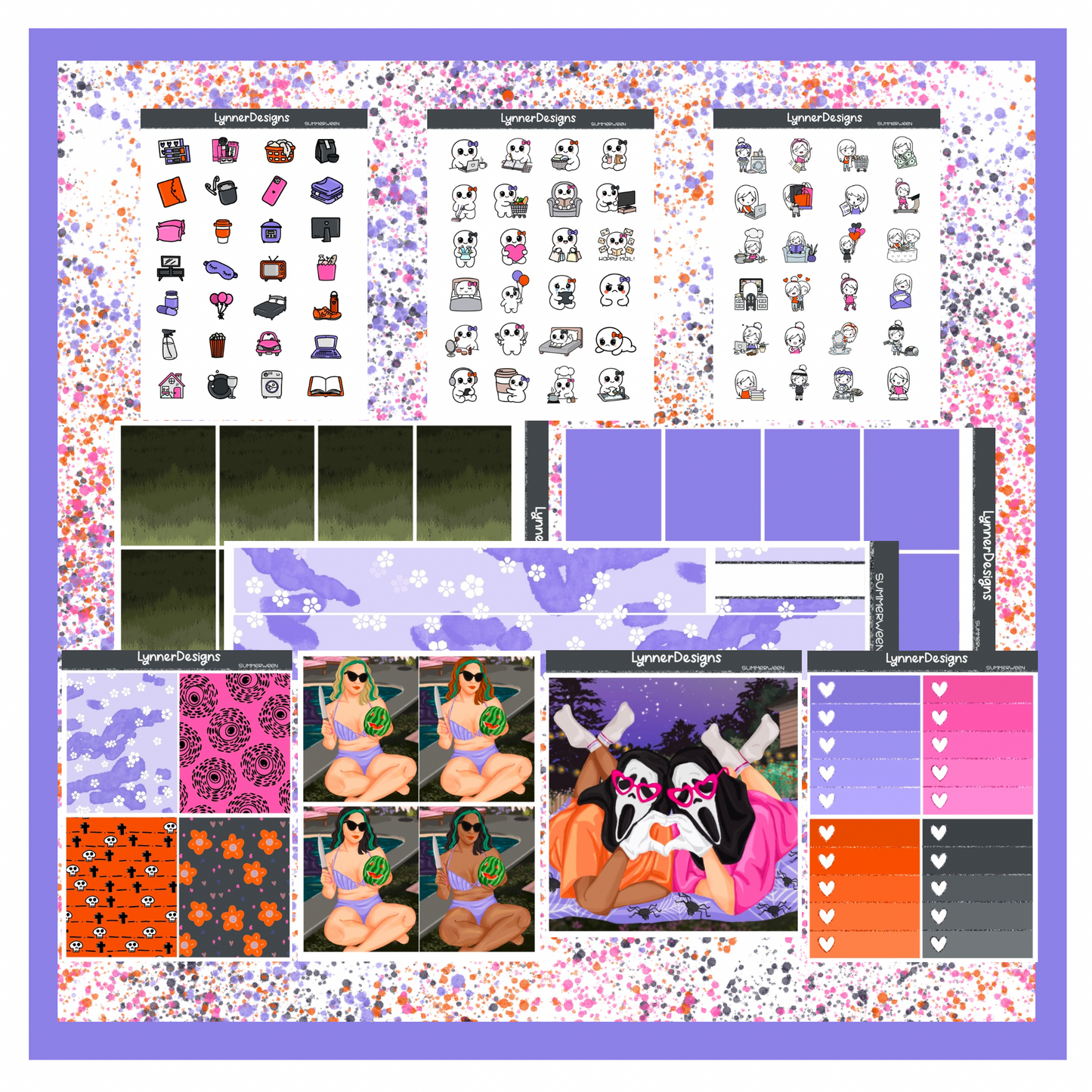 Printable - Summerween - Vertical Weekly Kit