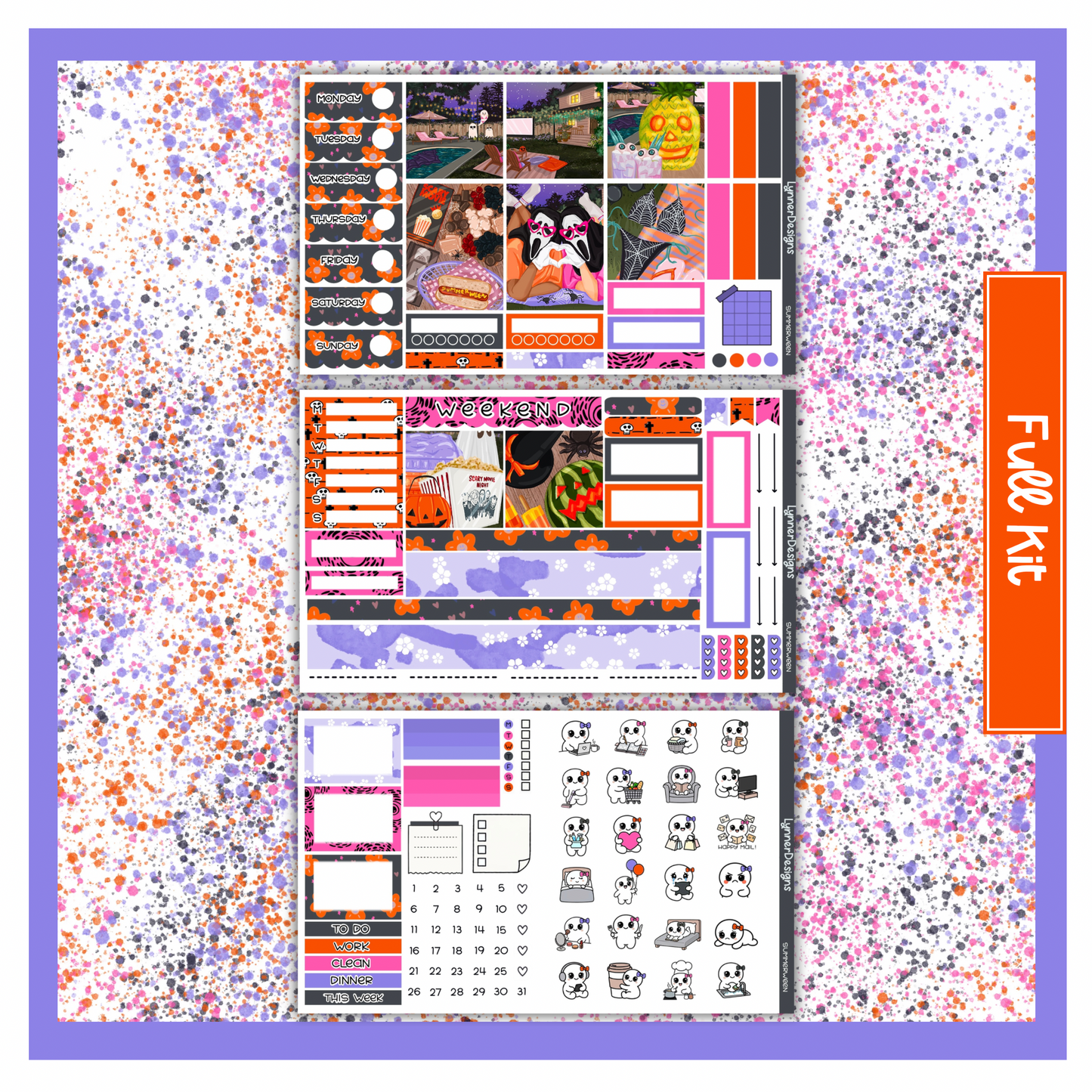 Summerween - Hobonichi Cousin Weekly Kit
