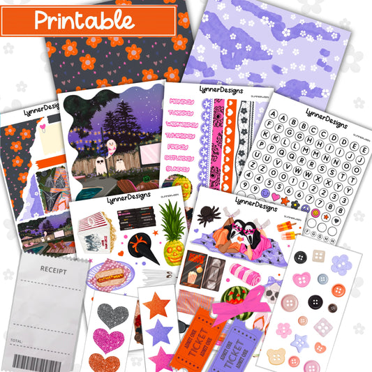 Printable - Summerween Journaling / Junk Journal Kit