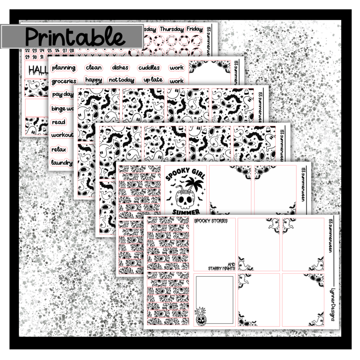Printable - 155 Summerween Foil Pack