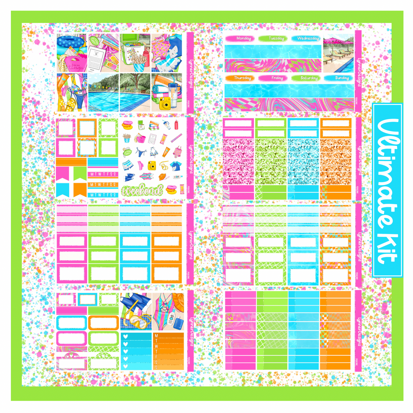 Printable - Poolside Weekly Kit