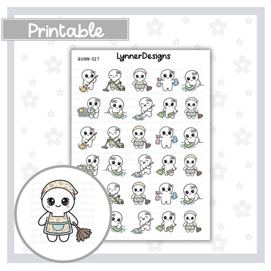 Printable - Quinn 027 - Cleaning