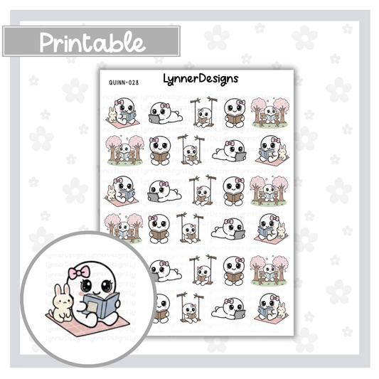 Printable - Quinn 028 - Spring Reading