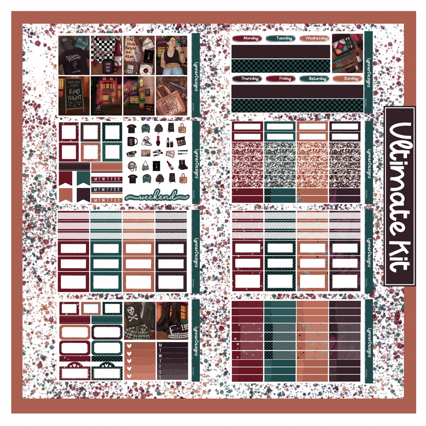 Emo Night - Vertical Weekly Kit