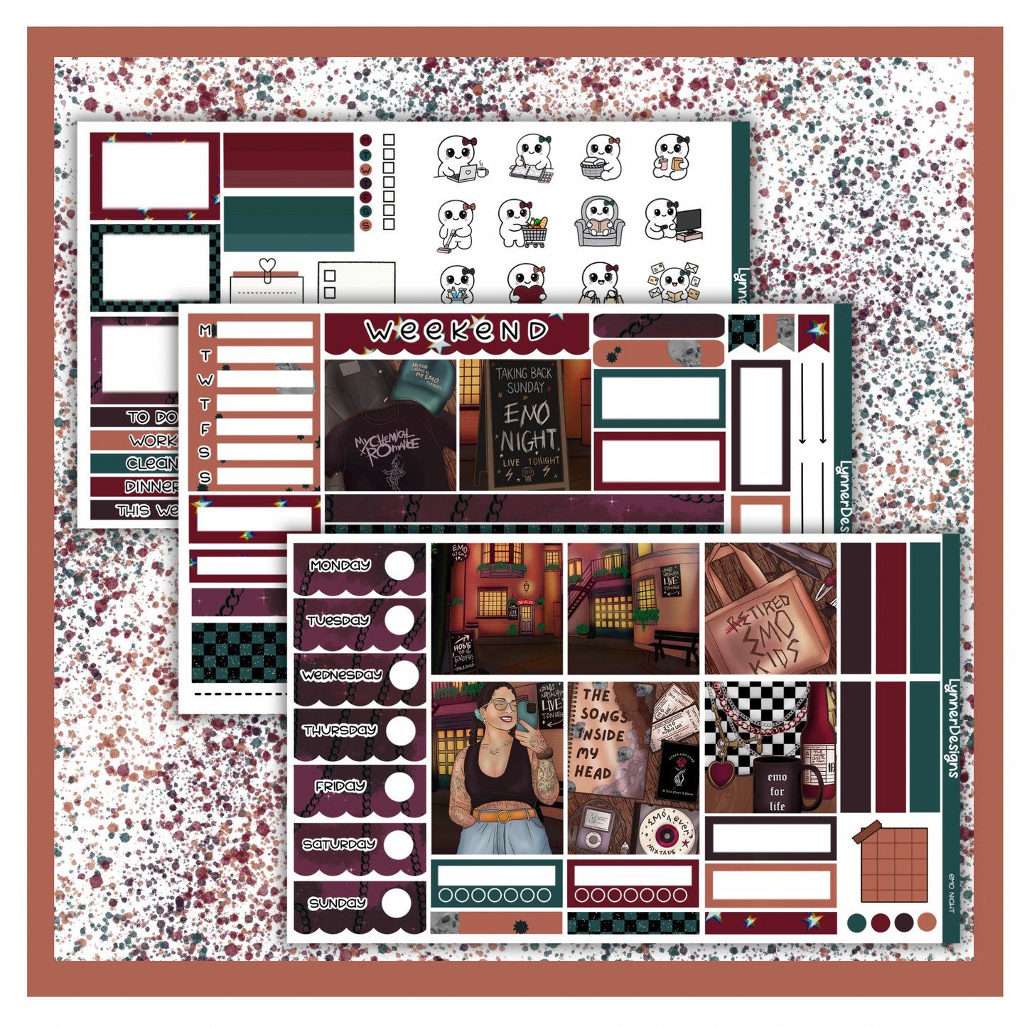 Emo Night - Hobonichi Cousin Weekly Kit