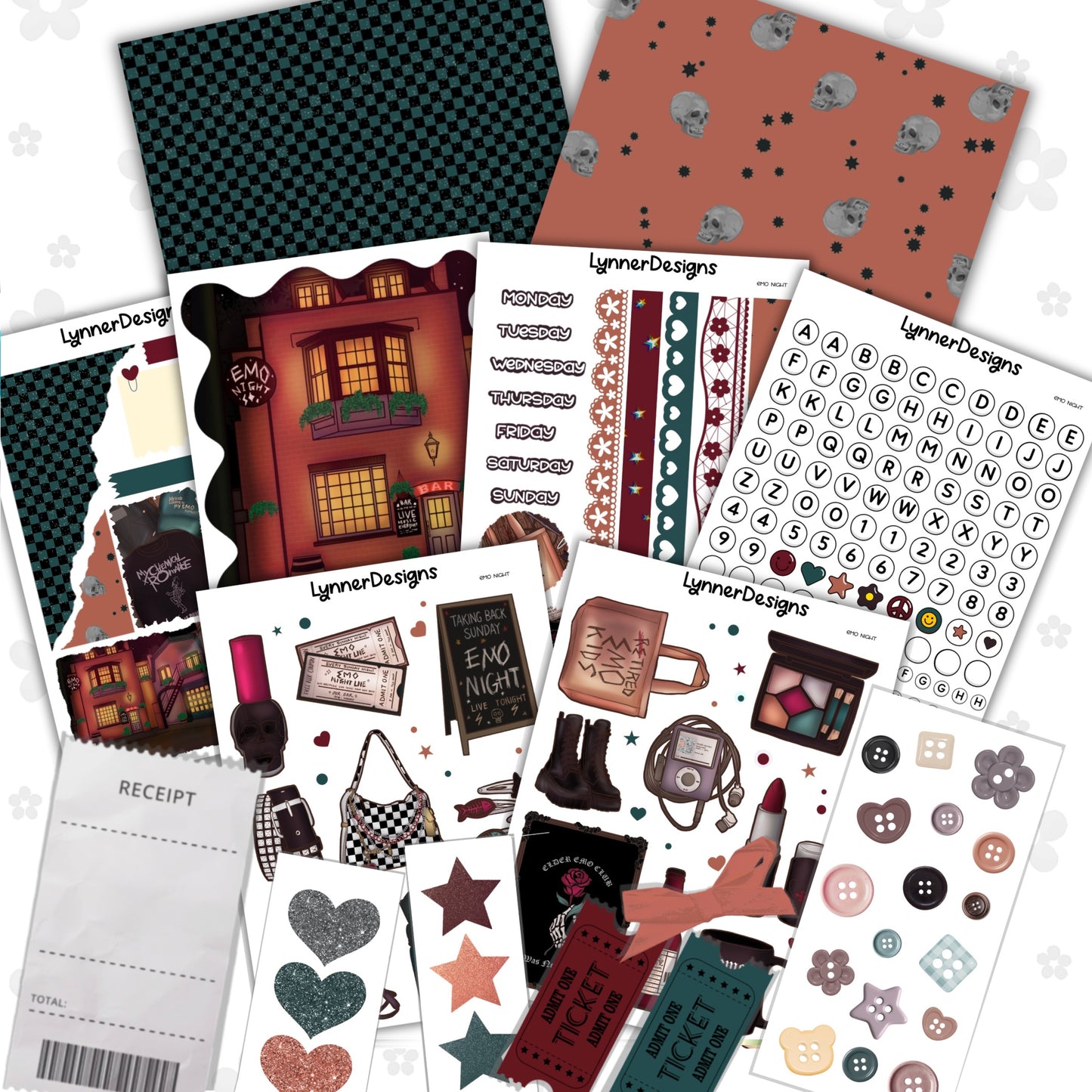 Journaling Kit / Junk Journal - Emo Night