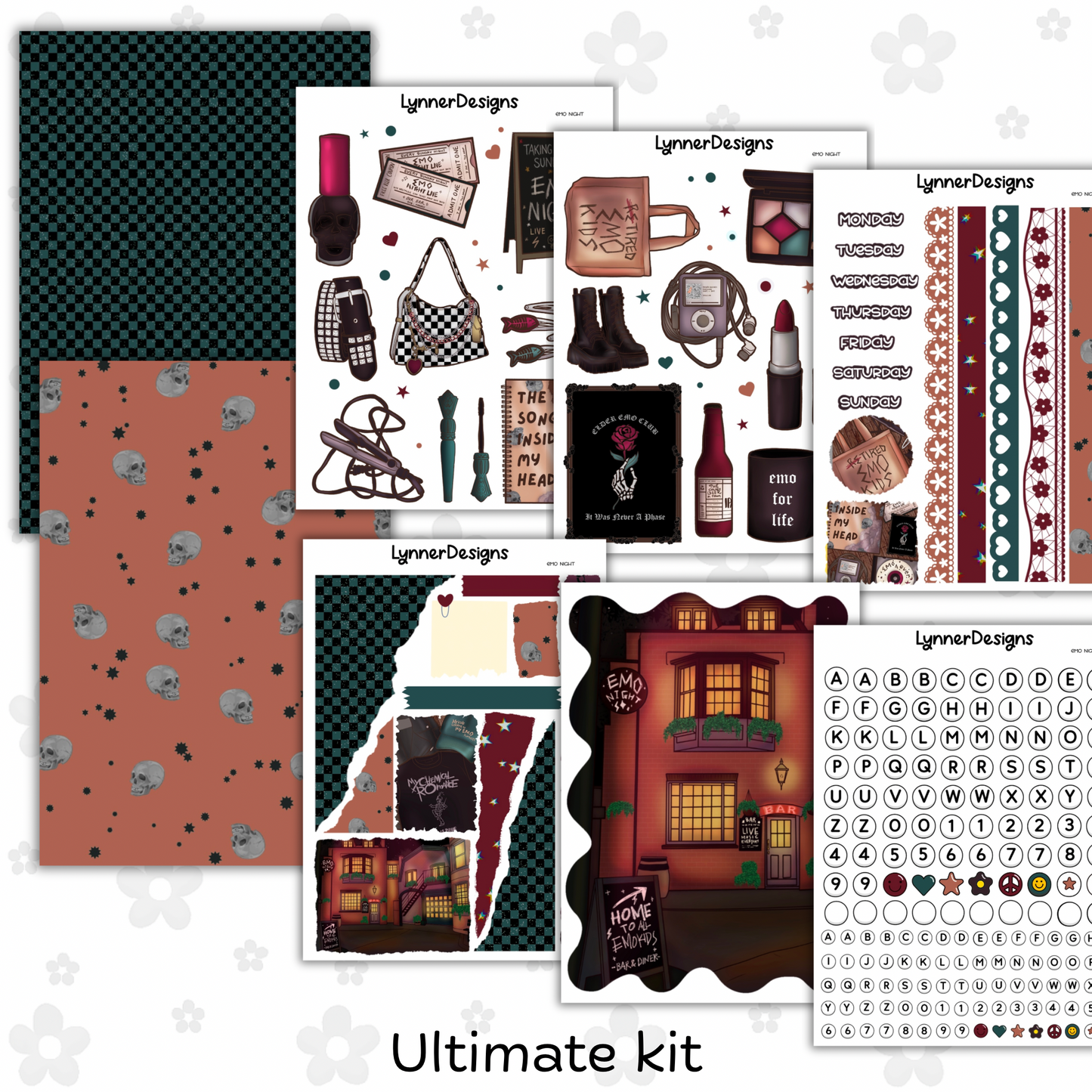 Journaling Kit / Junk Journal - Emo Night
