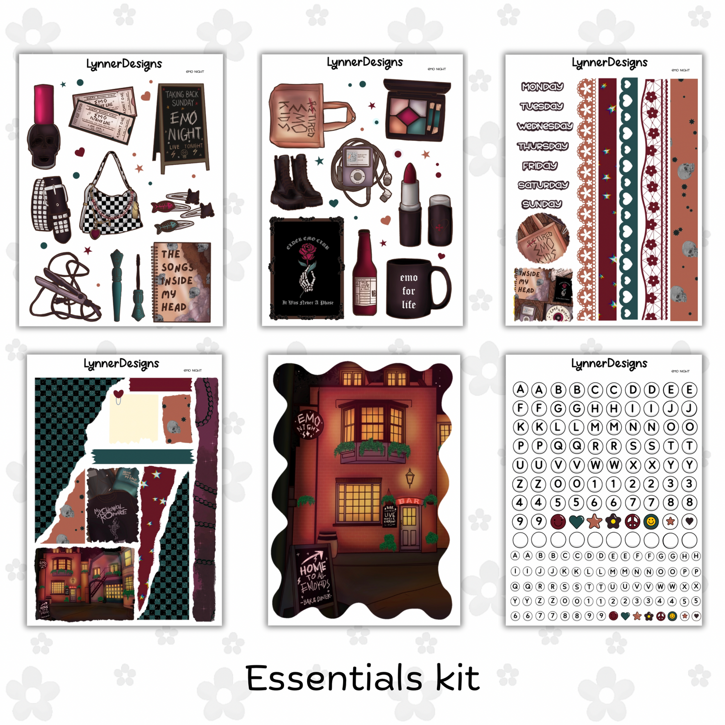 Journaling Kit / Junk Journal - Emo Night