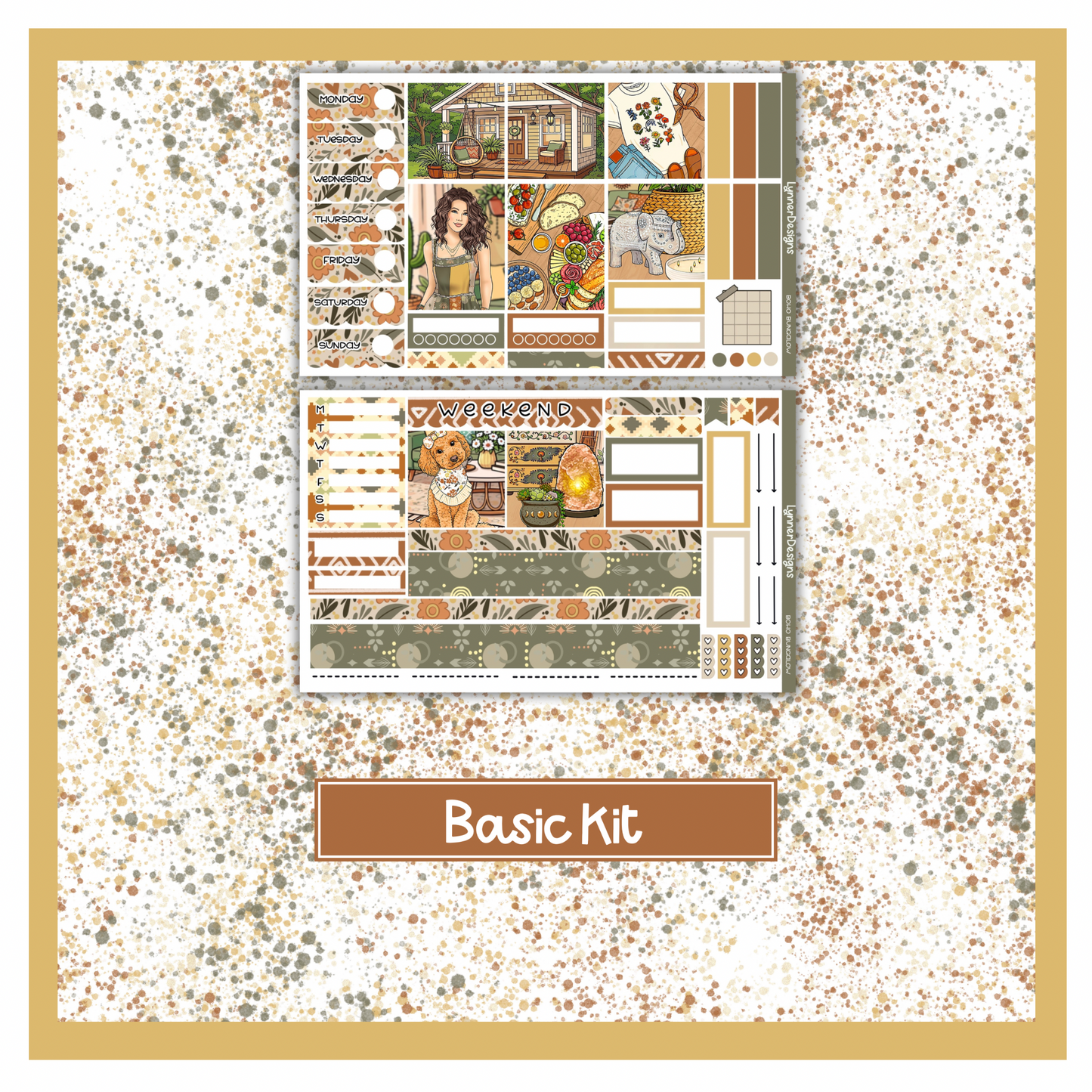 Boho Bungalow - Hobonichi Cousin Weekly Kit