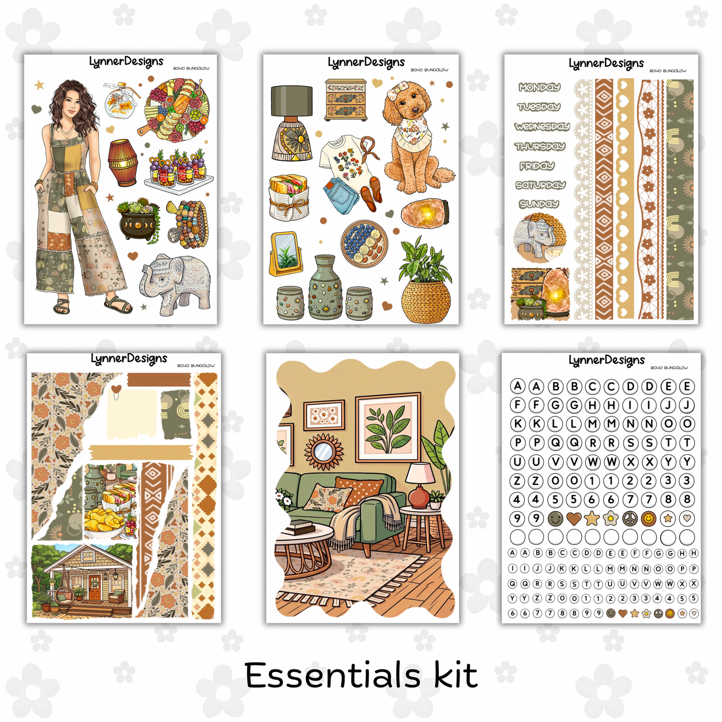 Journaling Kit / Junk Journal - Boho Bungalow