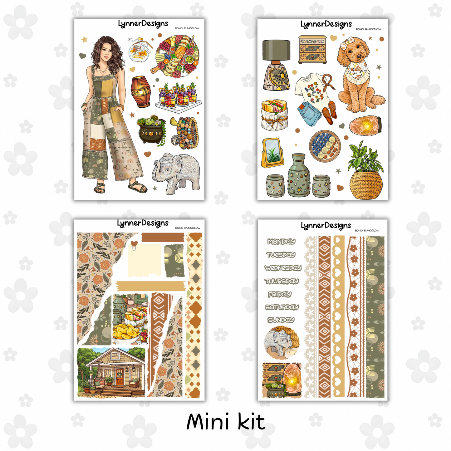 Journaling Kit / Junk Journal - Boho Bungalow