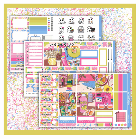 Summer Lovin - Hobonichi Cousin Weekly Kit