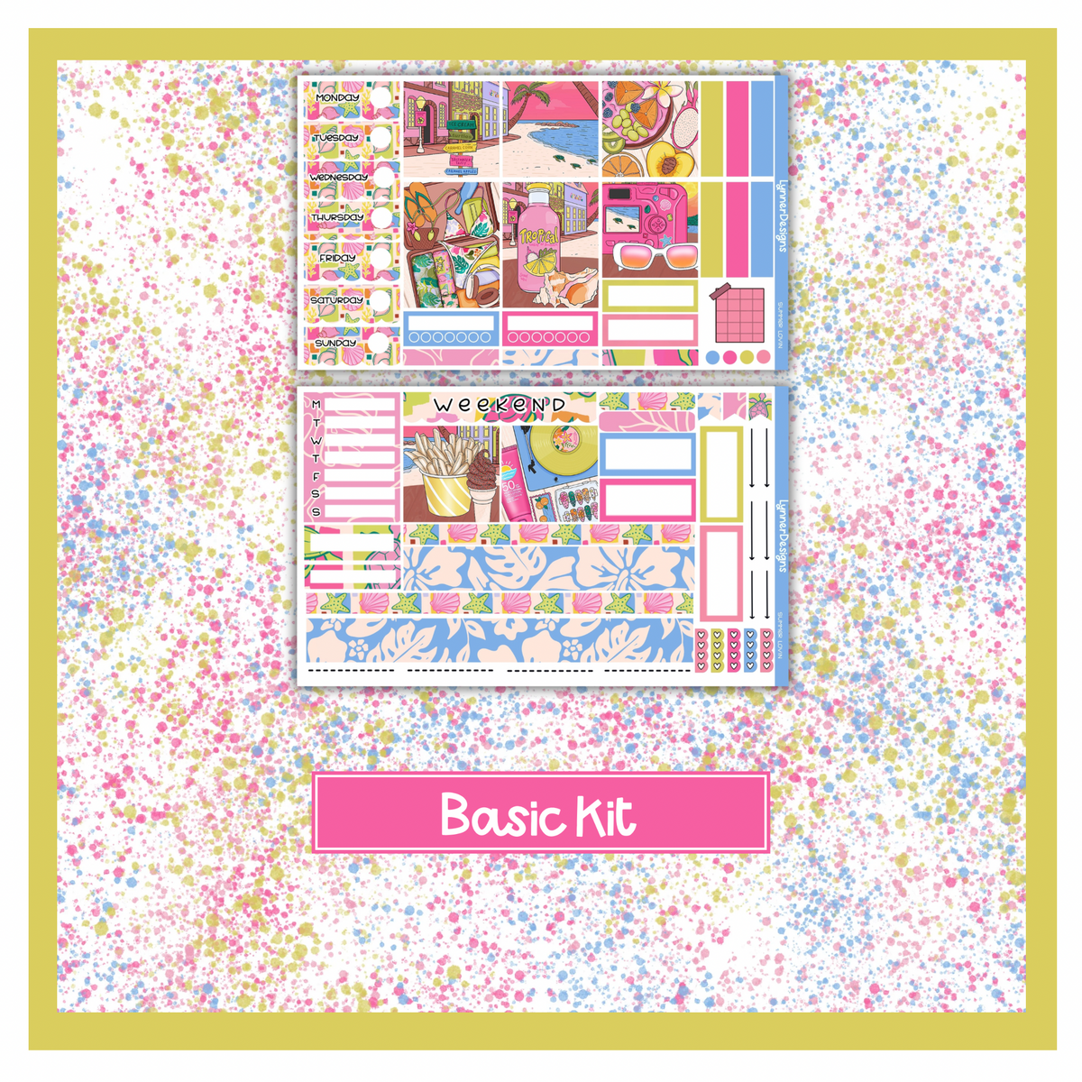 Summer Lovin - Hobonichi Cousin Weekly Kit