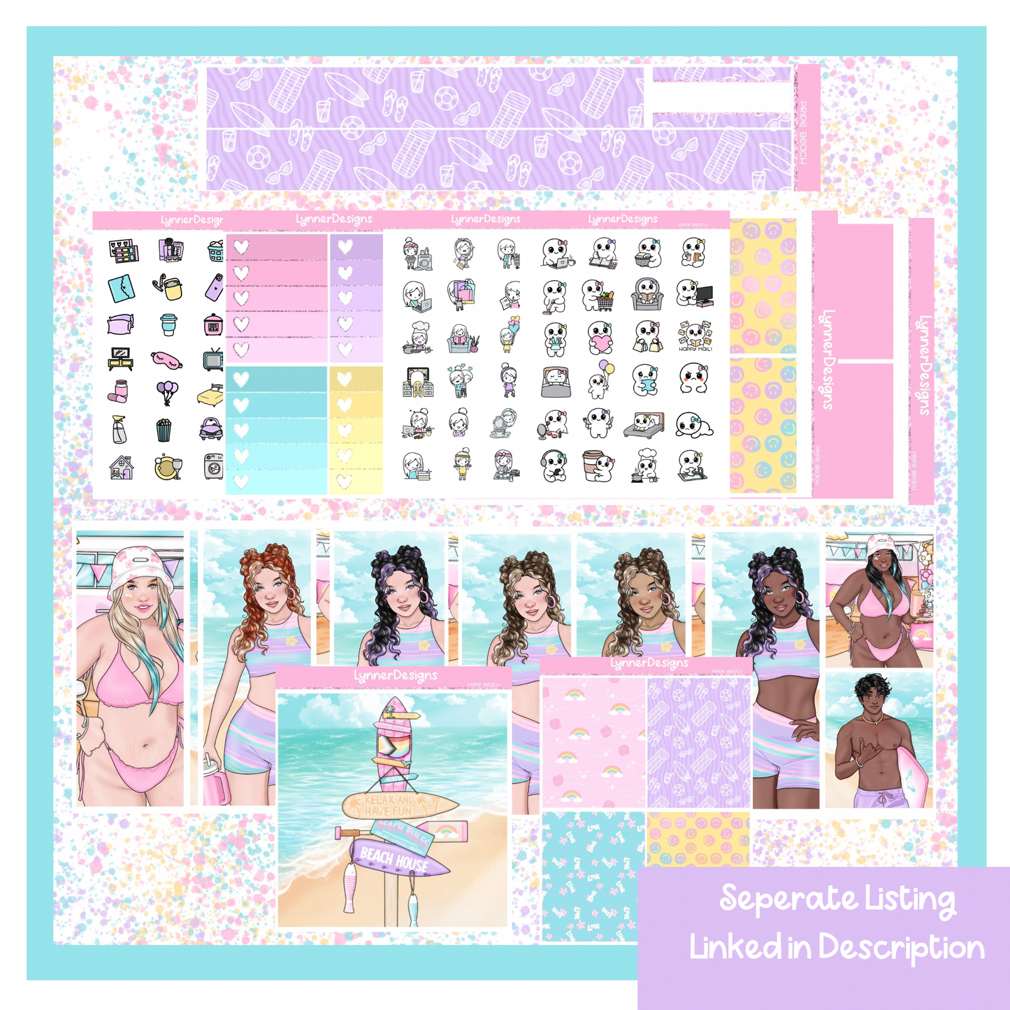 Pride Beach - Vertical Weekly Kit