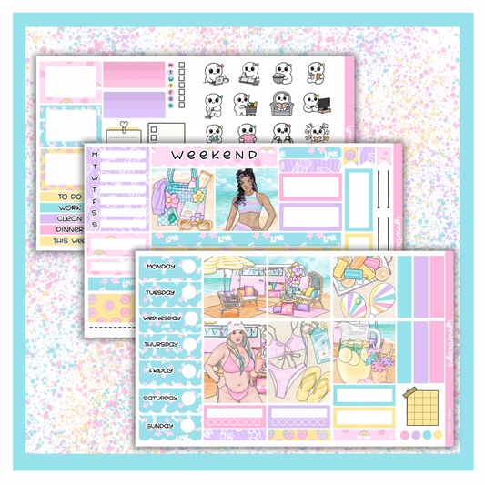 Pride Beach - Hobonichi Cousin Weekly Kit