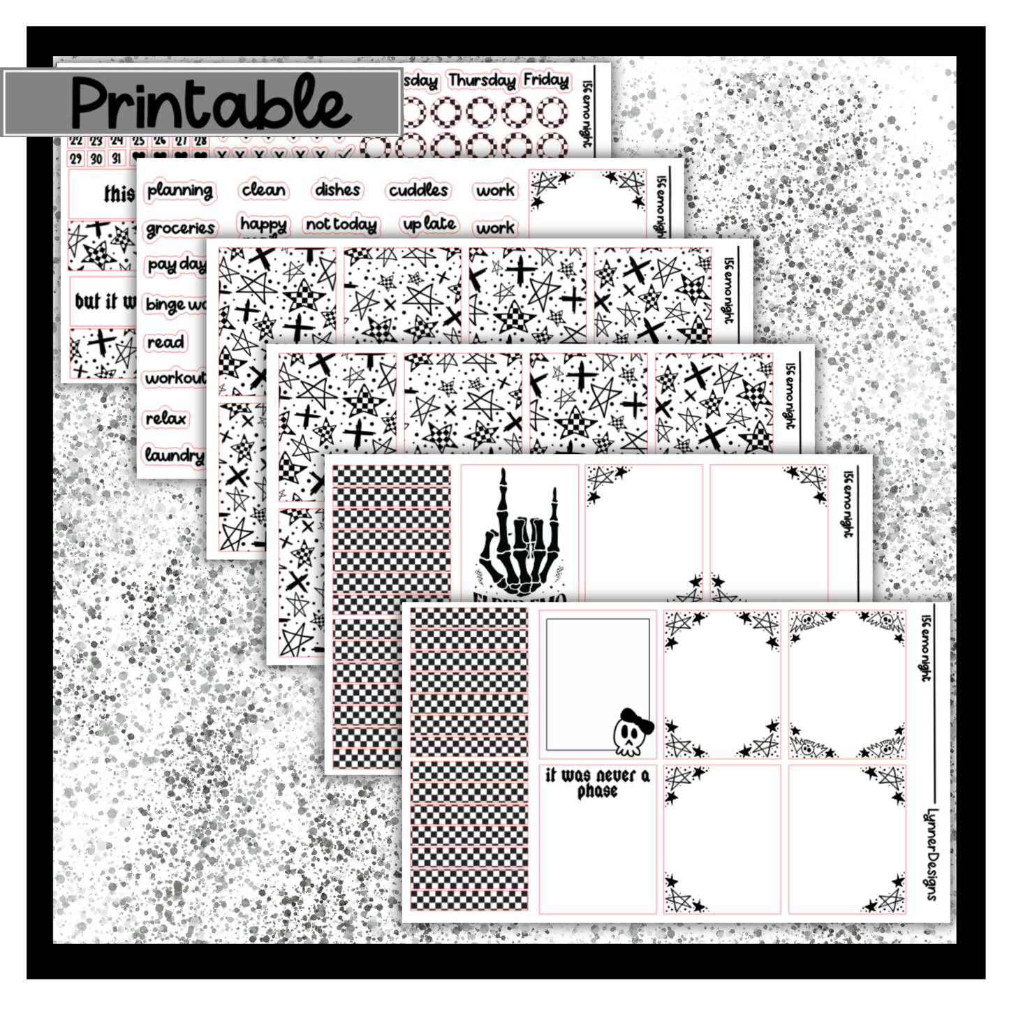 Printable - 156 Emo Night Foil Pack