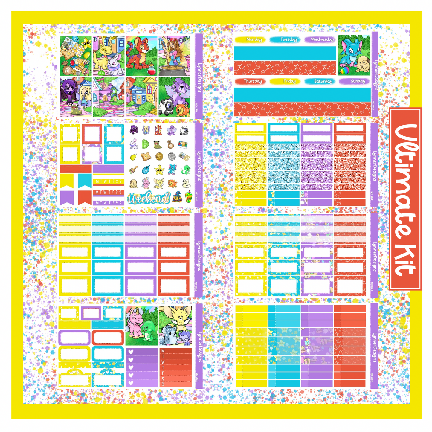 Printable - Neo Girlie Weekly Kit