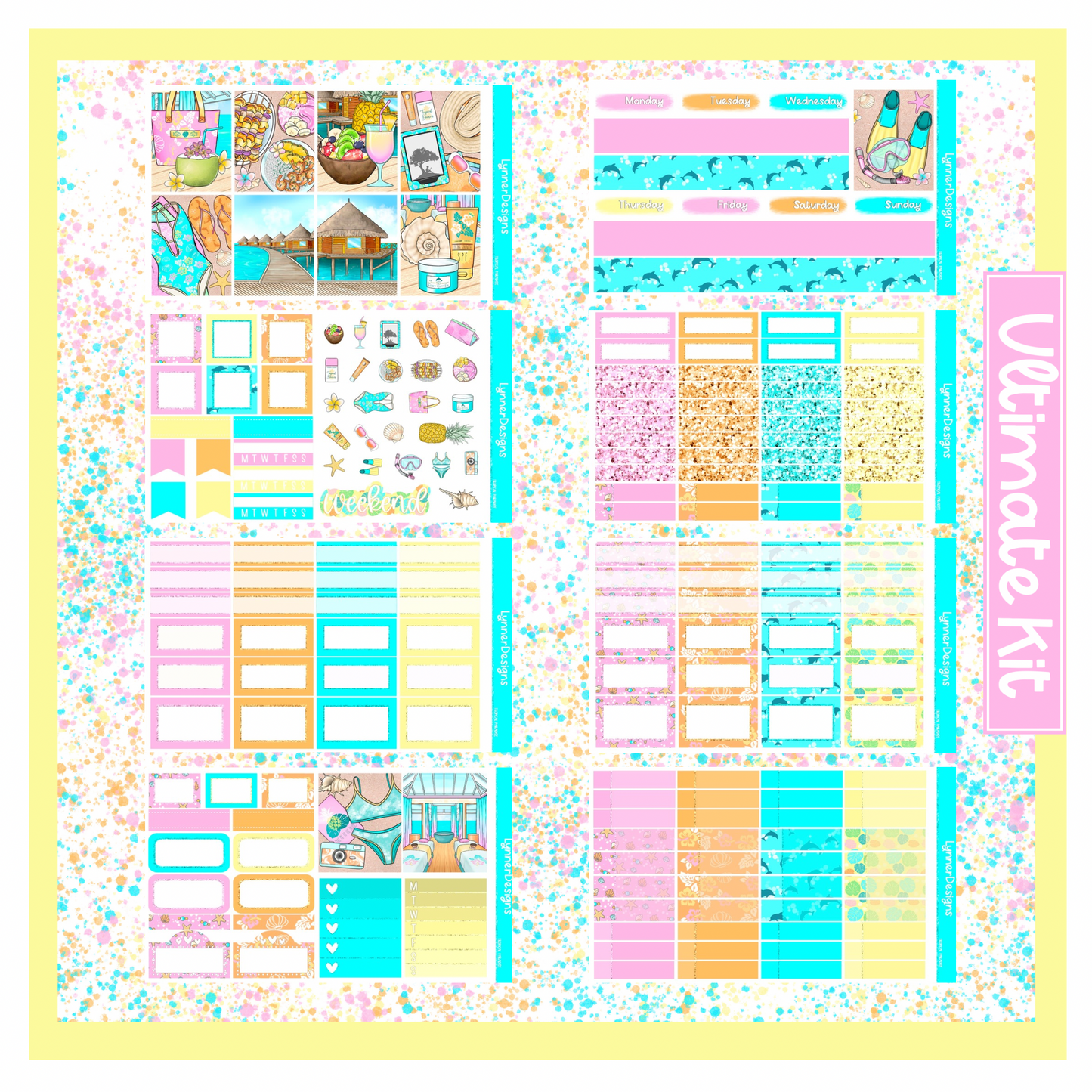 Printable - Tropical Paradise Weekly Kit