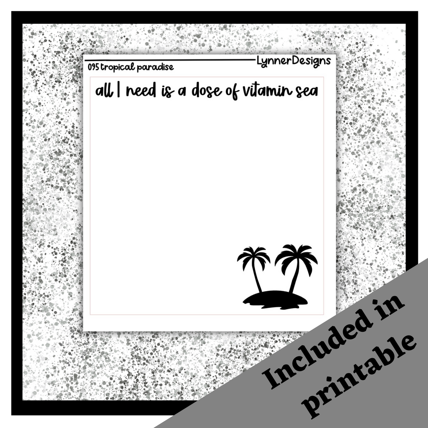 Printable 095 Tropical Paradise Foil Pack