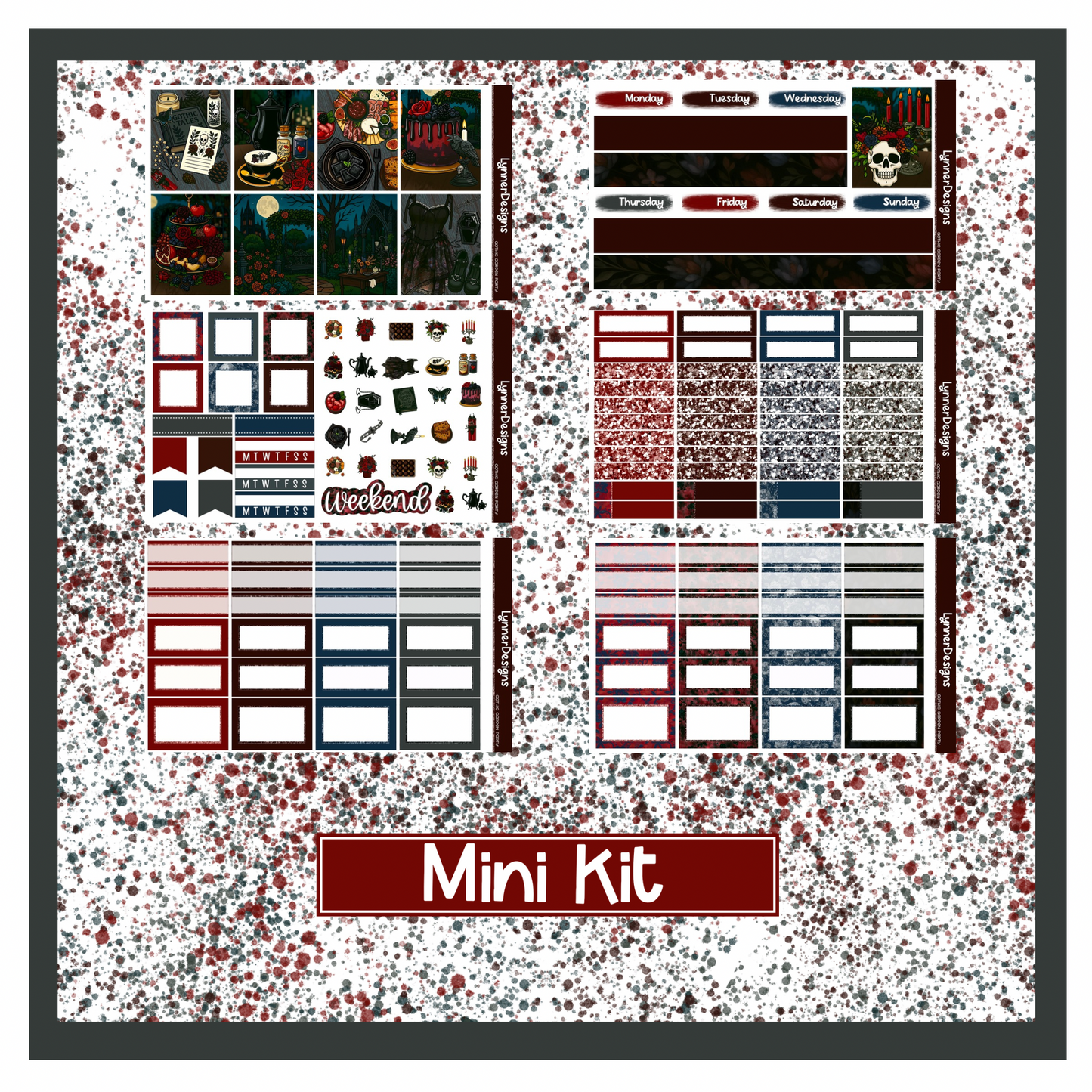 Gothic Garden Party - Vertical - Weekly Kit