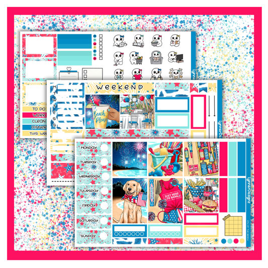 4th at the Beach - Hobonichi Cousin Weekly Kit