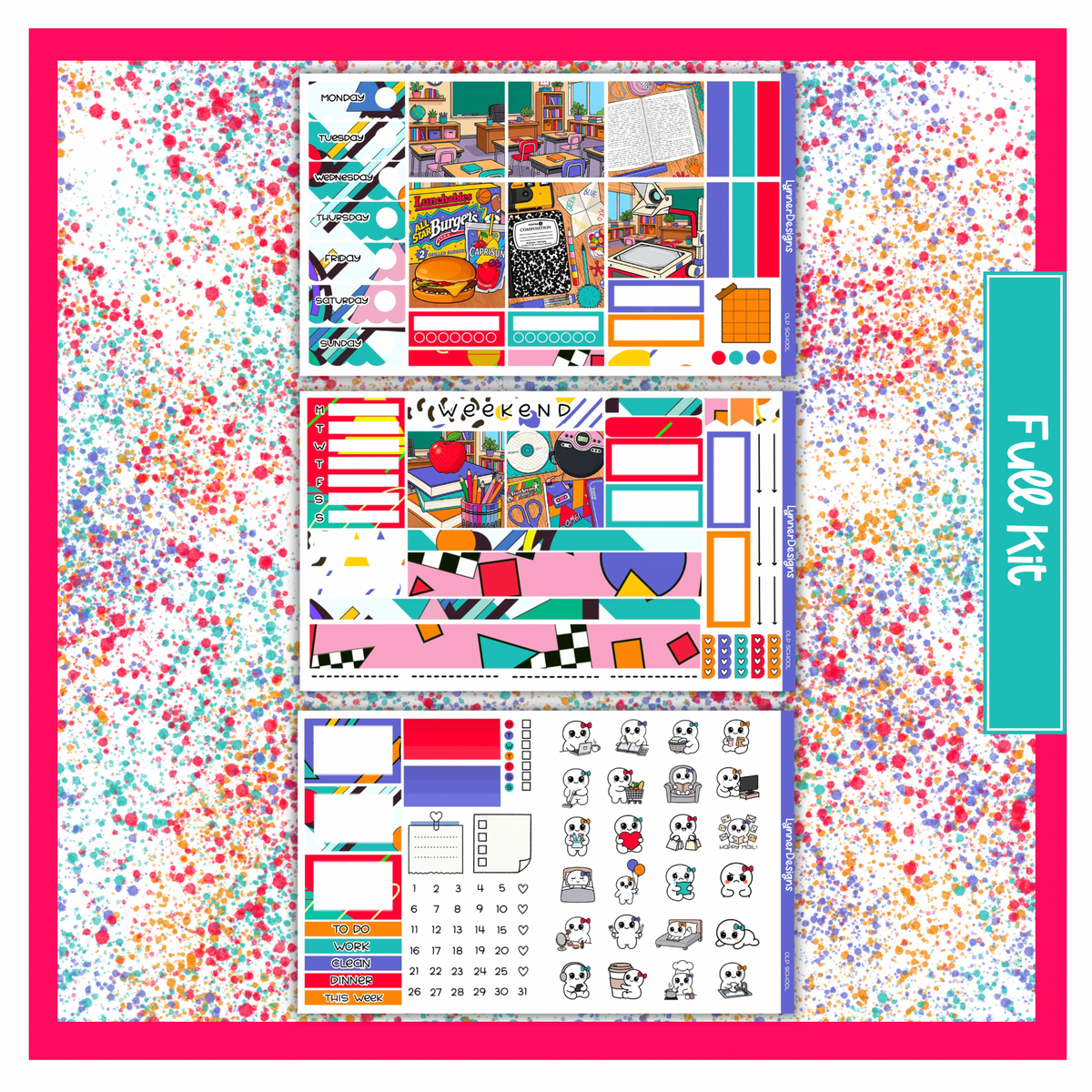 Old School - Hobonichi Cousin Weekly Kit